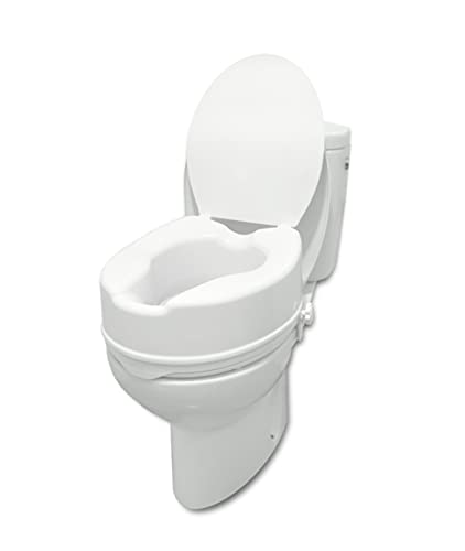 PEPE - Elevador WC Adulto con Tapa (15 cm de altura), Alzador WC Adulto, Asiento Elevador WC...