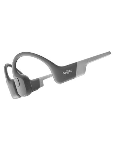 SHOKZ OpenRun(ex-Aeropex),Auriculares Deportivos Inalambricos de Conduccion Osea con Bluetooth 5.1, Diseño Open-Ear, Resistente al Polvo y...