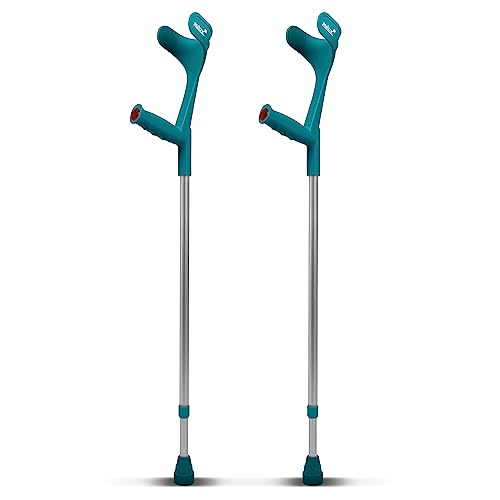 Ossenberg - Par de muletas para antebrazos (140 kg), color turquesa