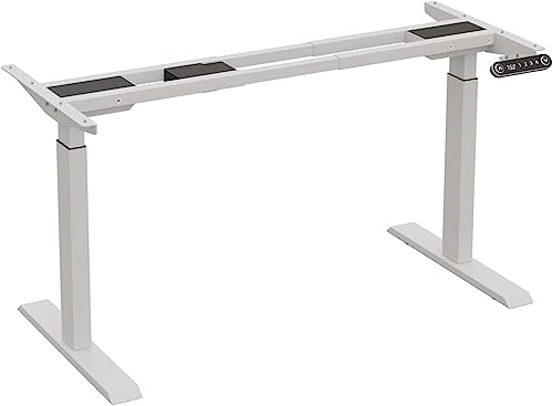 Radlove Marco de escritorio de altura ajustable con motor dual y patas ajustables para mesa de 120 a 178 cm, con 4 controles de memoria,...