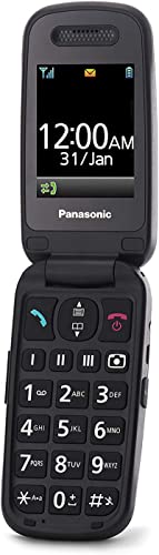 Panasonic KX-TU446EXR Teléfono Móvil Para Personas Mayores (Resistente a Golpes, Cámara, Incluye Auriculares y Cargador, Indicador LED) -...