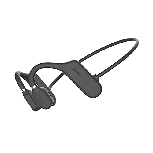 Bluetooth 5.0 Auriculares de Conducción ósea con Micrófono, Auriculares Abiertos Inalámbricos a Prueba de Sudor, Sonido Envolvente 6D,...