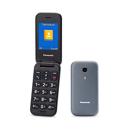 Panasonic KX-TU400EXG - Teléfono Móvil Para Personas Mayores (Botón SOS, Pantalla color TFT 2.4', 450HRS en Reposo, 4HRS de...