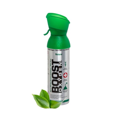Boost Oxygen - Botella de Oxígeno Portátil - Lata de Oxigeno 95% Puro y Natural - Concentración, Recuperación, Energía, Estado de...