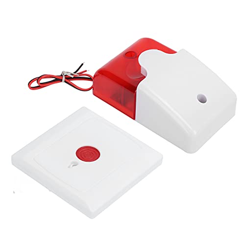 Alarma de Salud para discapacitados, Material ABS Sistema de botón de Llamada Inteligente fácil de Usar para hogares de Ancianos para...