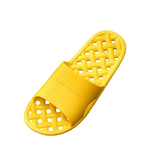 BOTCAM Zapatillas de baño de EVA con suela suave para mujer, zapatillas de baño huecas, zapatos de nube, deslizamientos interiores,...
