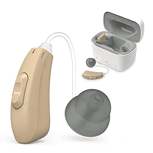 Audioactive Cadenza H51 Digital BTE Mini amplificador auditivo recargable para personas mayores equipado con una batería larga, control de...