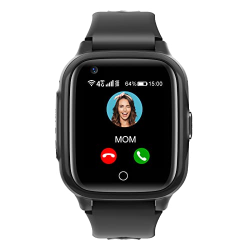 Reloj Inteligente Niño GPS Smartwatch Niña con WiFi 4G Videollamada Cámara SOS Mensaje a Prueba de Agua Reloj Despertador Cronómetro...