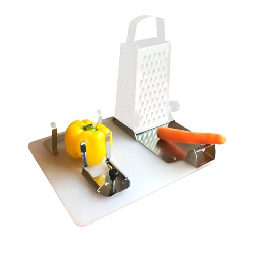 Tabla de cortar con una sola mano 'Cook-Helper' | Herramientas de cocina adaptativas para discapacidades | Equipo de cocina adaptable |...