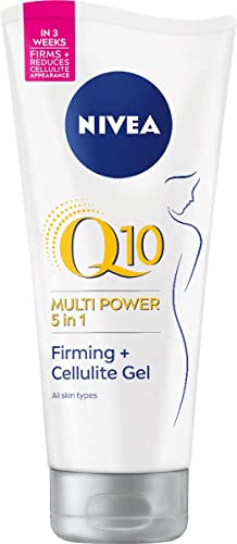 NIVEA Q10 Multi Power 5in1 Gel-Crema Anticelulítico + Reafirmante (1 x 200 ml), gel en crema para reducir los signos de celulitis, crema...