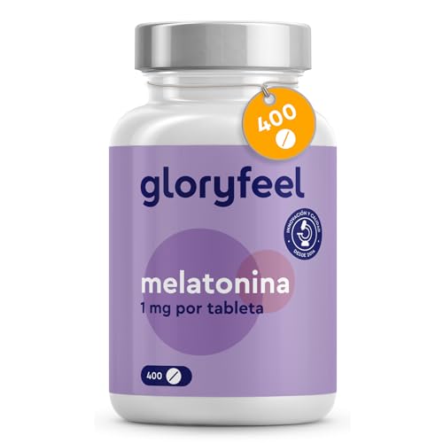 Melatonina 400 Tabletas (Suministro + 1 Año), Complemento de Melatonina pura y natural en altas dosis para dormir bien - Vegano probado en...