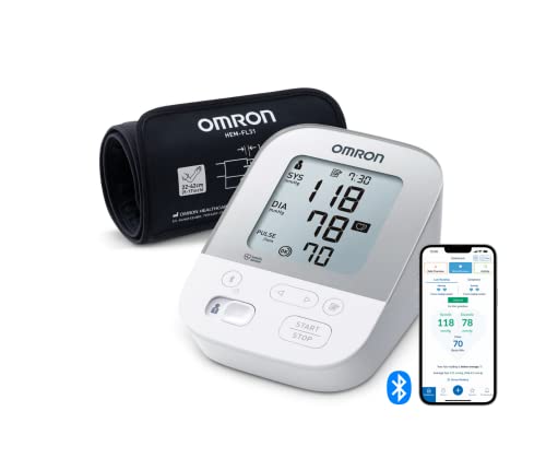 OMRON Tensiómetro de brazo digital X4 Smart, monitor para la presión arterial y el control de la hipertensión, validado clinicamente...