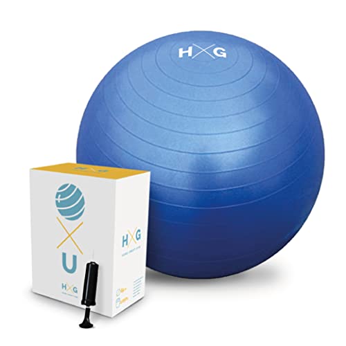 JOWY HxG. Fitness Ball, es Pelota de Ejercicio para Yoga y Pilates Fitball en diámetros de 65 cm, con tecnología Anti explosión,...