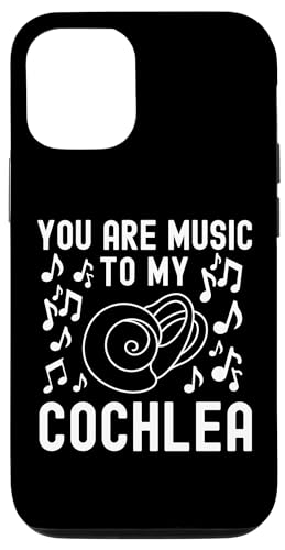 Carcasa para iPhone 15 Pro Eres música para mi cóclea - Audiología, conciencia sorda