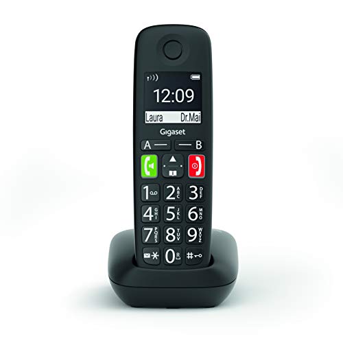 Gigaset E290 - Teléfono inalámbrico para personas mayores - con botones grandes - pantalla grande, botones de marcación directa, función...