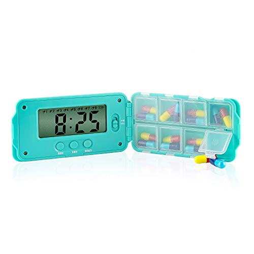 TabTime Super 8, Dispensador de pastillas Parkinsons con 8 alarmas al día.