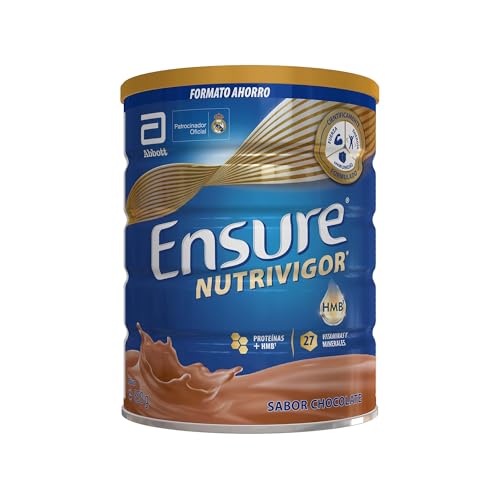 Ensure Nutrivigor - Complemento Alimenticio para Adultos, con HMB, Proteínas, Vitaminas y Minerales, como el Calcio- Sabor Chocolate- 850 g