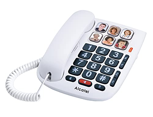Alcatel T MAX 10, everything everywhere, Teléfono Teclas Grandes con 6 Memorias Directas, Blanco