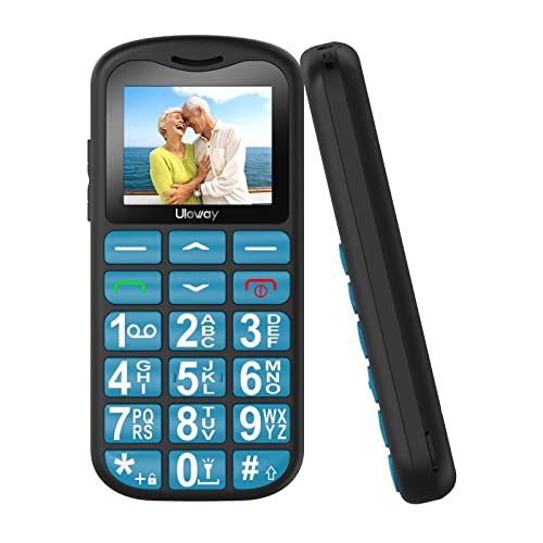 uleway Senior Teléfono Móvil para Personas Mayores, Dual SIM Basico con Teclas Grandes, Alto Volumen, Botón SOS, Batería de 800mAh,...