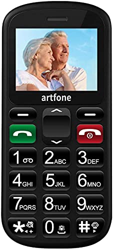 artfone Teléfonos Móviles para Mayores Mayores con SOS botón,CS181 Senior, Fácil de Usar Celular para Ancianos | Sistema Sencillo |...