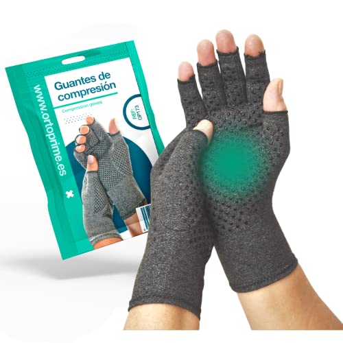 OrtoPrime PAR Guantes Artritis y Artrosis CONFORT - Guantes de comprensión Artritis Reumatoide - Compression Gloves - Guantes Antiartritis...