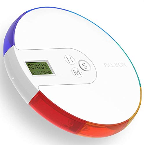BrilliantDay Alarma digital Caja de pastillas Pastillero Electrónico Automático con Alarma con 7 compartimentos para actividades al aire...