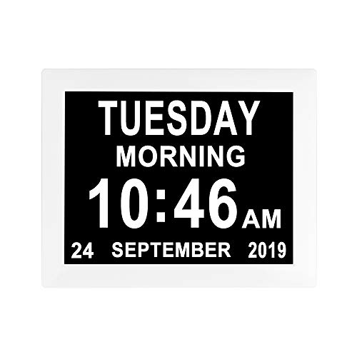 Jaihonda [8 opciones de alarma: reloj despertador con fecha de día