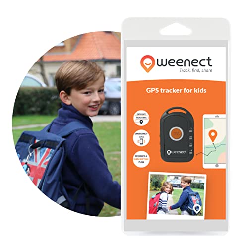 GPS para niño - Weenect | Sin límite de Distancia | 7 días de autonomía | Botón de Alerta |...