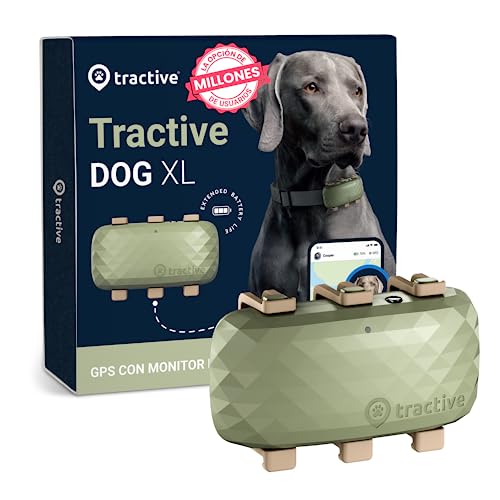 Tractive - GPS perros | N.º 1 del mercado | Localización en tiempo real en todo el mundo | Alertas antifuga | Monitor de actividad con...