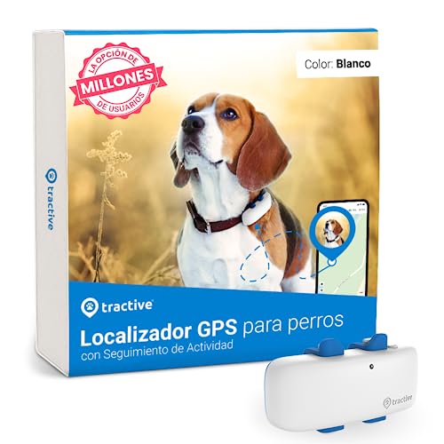 Tractive GPS perros, Localización en tiempo real en todo el mundo, Alertas antifuga, Monitor de actividad con avisos de salud