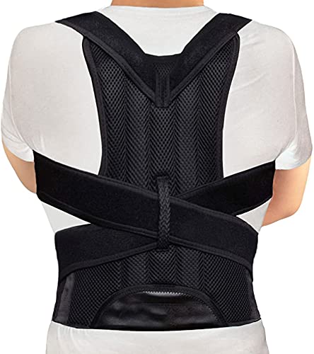 Corrector de postura para hombres y mujeres, soporte de espalda transpirable y ajustable, correa de corrección de joroba, reduce el cuello,...