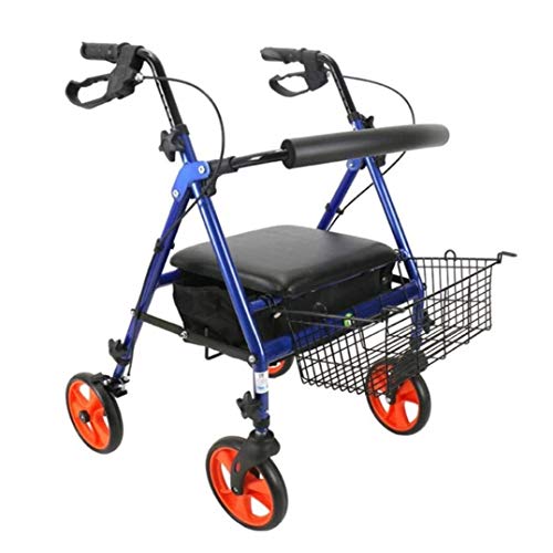 Andador para Ancianos, Andador Rollator, Andador con ruedas for personas mayores, carrito plegable con polea for discapacitados, carrito de...