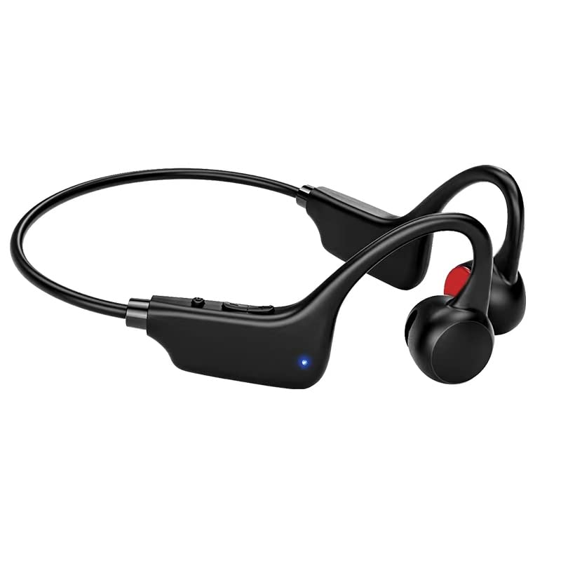 LuBanSir Auriculares de Conducción Ósea, Auriculares Inalámbricos Bluetooth V5.0 de Conducción Ósea con Micrófono Auriculares...