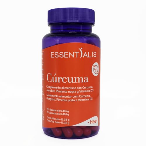 Essentialis Cúrcuma – Cúrcuma Curcumina, Pimienta Negra (Piperina), Jengibre y Vitamina D3 – Ayuda Flexibilidad y Bienestar Articular...