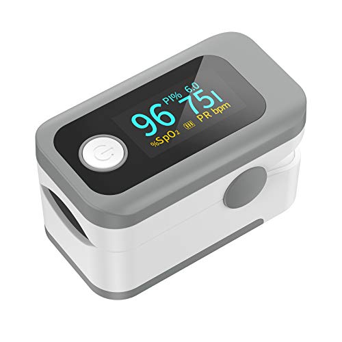 Pulsioximetro de dedo profesional Wawech oximetro de pulso digital para monitor de nivel de oxígeno en sangre para adultos y niños con...