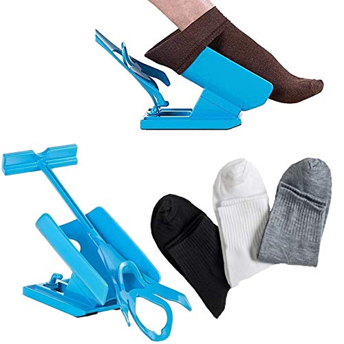 Dkina Sock Slider Easy on and off, Kit deslizante Helper Sock, meias de calçado e meias enroladas, calçador de meias e meia, calçador de...