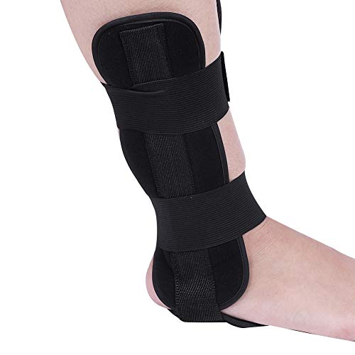 Tobillera, Ortesis de tobillo de pie transpirable Protección de soporte de tobillo con laterales estabilizadores y fijación auxiliar(M)
