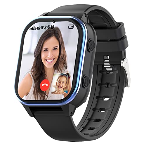 SEVGTAR 4G Smartwatch con Videollamada, Localizador Smart Watch GPS, con Imagen y Chat de Voz, Reloj Inteligente Podómetro Caloría Música...