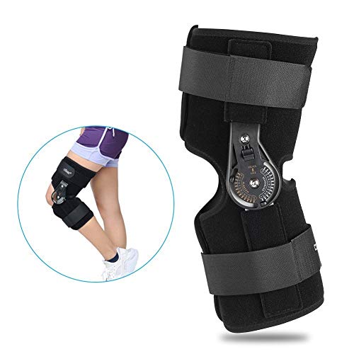 Rodillera ortopédica con protección de seguridad para lesiones del ligamento,Rodillera, rodillera para lesiones de ligamentos...