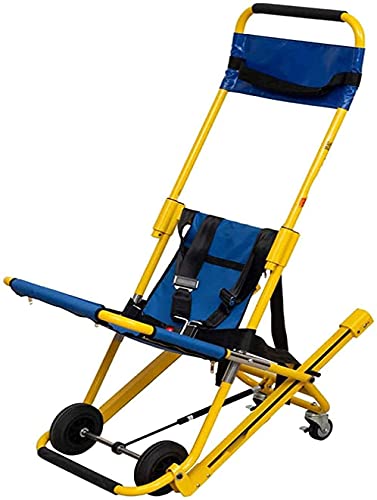 FLJMR Silla de escalera plegable portátil para escaleras, silla de escalera de elevación médica, ambulancia, bombero, evacuación, silla...