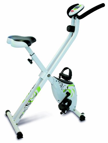 Tecnovita by BH Open&Go YF90 - Bicicleta estática Plegable magnética con cómodo sillín, Completo Monitor LCD, 8 Niveles Resistencia,...
