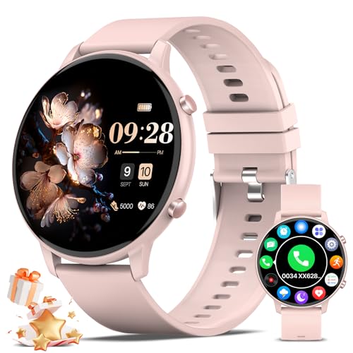 ZKCREATION Reloj Inteligente Mujer con Llamadas - 1.39 Pulgadas Smartwatch Mujer Pulsera Actividad con 100+ Modos Deportivos,Monitor de...