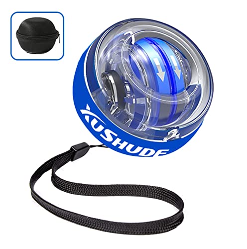 XUSHUDE Energy Ball Bola giroscopio de Ejercicio Autostart Rotations Ball LED Light PowerMuñeca Ball ，para Entrenar la Mano y Brazos...