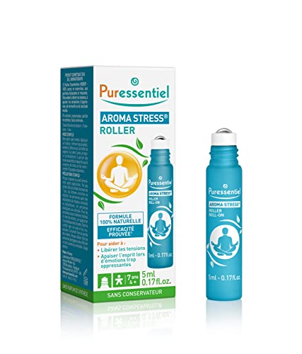 Puressentiel Stress Roll-on Aroma Stress con 12 Aceites Esenciales, 100% Puros y Naturales, Ayuda a Liberar la Tensión y Calma la Mente, 5...