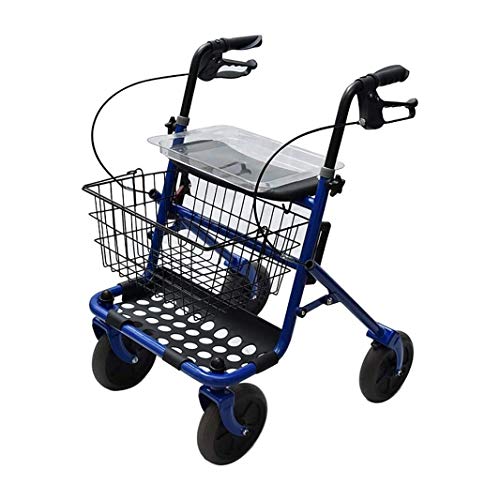 Andador para Ancianos, Andador Rollator, Con cesta de almacenamiento y plataforma, ruedas.