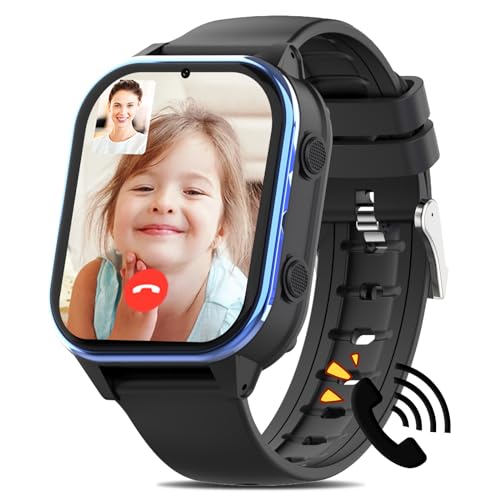 AXYWINBO Smartwatch 4G con Videollamada, Localizador Smart Watch GPS/WIF/Bluetooth, con Imagen y Chat de Voz, Reloj Inteligente Podómetro...