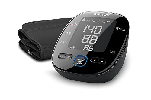 OMRON HEM7280TE MIT5s Connect - Tensiómetro de brazo, Bluetooth, aplicación OMRON Connect para móviles, indicador de hipertensión