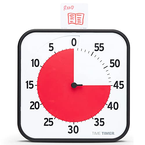 Time Timer Original Grande, 30x30cm - Temporizador Visual de 60 Minutos - Reloj de Cuenta Regresiva para el Aula o reuniones para niños y...