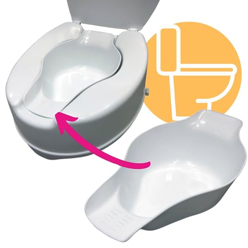 OrtoPrime Bidet Portátil para Elevador WC - Bidet Acoplable ELEVADOR Inodoro Bidé portátil WC - Palangana para WC - Bidet Inodoro...
