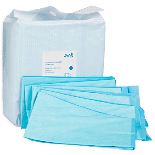 Almohadillas desechables para incontinencia 50 piezas 60x90cm 6 capas azul, absorbencia, Protector para cama, almohadillas de higiene